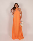Necktie Dress orange