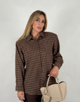 Camicia Scozia Brown