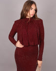 Dress allyson bordeaux