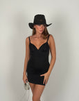 Mini dress contenitivo nero