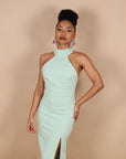 Dress Jumeirah scollo america salvia