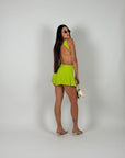 Mini dress verde lime