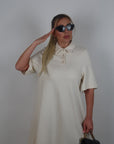 Vestito Maxi polo panna