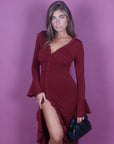 Dress midi Lola bordeaux
