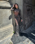 Abito luxury diamond nero