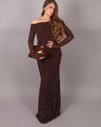 Dress Hollywood marrone
