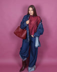 Camicia over denim scuro just west