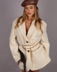 Blazer coat esmeralda White