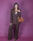 Tailleur Office Brown