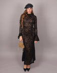 Dress in pizzo Nude/Nero
