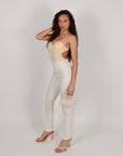 Body modellante con schiena scoperta nude