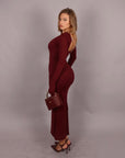 Dress goccia bordeaux