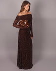 Dress Hollywood marrone