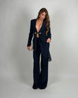 Pantalone Vanna blu navy