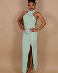 Dress Jumeirah scollo america salvia