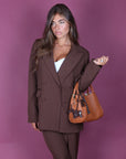 Tailleur Office Brown