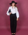 Pantalone classico nero