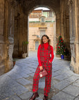 Coordinato scozzese gilet e pantalone