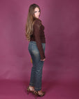 Jeans sigaretta sabbiato