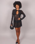 Mini dress kelly nero