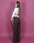 Pantalone Brown con banda laterale