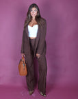 Tailleur Office Brown