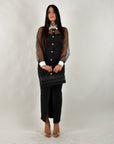 Dress midi selen nero