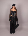 Corsetto con lacci bianchi