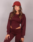 Coordset comfy chic bordeaux
