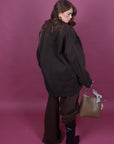 Camicia over denim brown just west