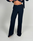 Pantalone Vanna blu navy