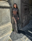 Abito luxury diamond nero