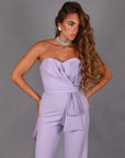 Jumpsuit candy strass lilla
