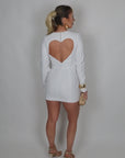 Mini dress Heart bianco