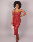 Dress midi bordeaux