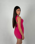 Mini dress Heart fucsia