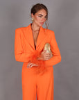 Plume blazer orange