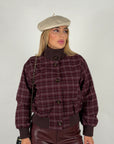 Bomber Oxford bordeaux