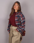 Camicia scozzese blu/rossa