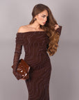 Dress Hollywood marrone