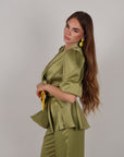 Coordinato kimono Maya verde