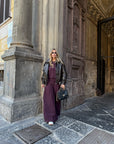 Giubbino Bomber ecopelle marrone