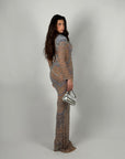 Long dress luxury con spalline