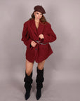 Blazer coat esmeralda bordeaux