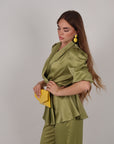 Coordinato kimono Maya verde