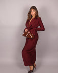 Dress alissa bordeaux