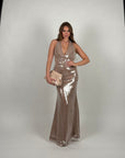 Long dress deasy beige