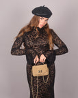 Dress in pizzo Nude/Nero