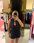 Mini Dress conchiglia Nero