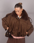 Bomber Crop Moritz Brown